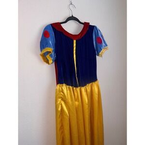 Unbranded Snow White Costume XXL Blue Yellow Good Velvet Satin Princess Dress